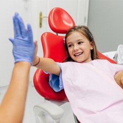 Dental bridge on a clay model